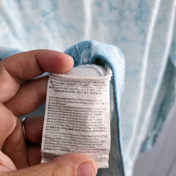 Vans Tie Dye Ling Sleeve T-Shirt size Medium Grunge Skate Punk Princess Casual - Picture 9 of 9